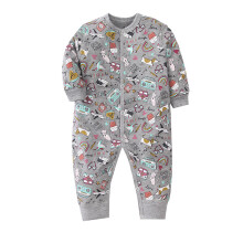 (photo 75, 3-6M/60cm) Spring and autumn infant baby onesie long-sleeved button romper flat-foot crawling clothes Baby Swaddle