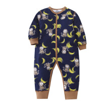 (photo 77, 6-12M/70cm) Spring and autumn infant baby onesie long-sleeved button romper flat-foot crawling clothes Baby Swaddle