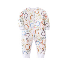 (photo 79, 3-6M/60cm) Spring and autumn infant baby onesie long-sleeved button romper flat-foot crawling clothes Baby Swaddle
