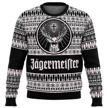 (1, XL) Jagermeister Ugly Christmas Sweater Pullover Men's 3d Sweatshirt Tops Autumn And Winter Clothing