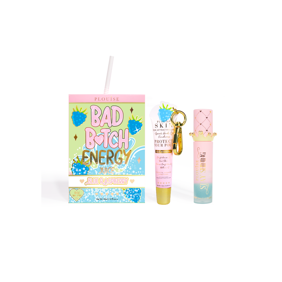 P louise bad b*tch energy lip duo blue raspberry