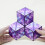 (Starry blue) 3d Magnetic Cube Puzzle Versatile Cube Three-dimensional Deformation Spatial 4