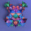 (Starry blue) 3d Magnetic Cube Puzzle Versatile Cube Three-dimensional Deformation Spatial 6