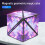 (Cosmic violet) 3d Magnetic Cube Puzzle Versatile Cube Three-dimensional Deformation Spatial 1