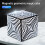 (Brown grain) 3d Magnetic Cube Puzzle Versatile Cube Three-dimensional Deformation Spatial 2