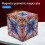 (Brown grain) 3d Magnetic Cube Puzzle Versatile Cube Three-dimensional Deformation Spatial 3