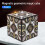 (Brown grain) 3d Magnetic Cube Puzzle Versatile Cube Three-dimensional Deformation Spatial 1