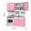 Pink Kitchen Room Set Play House Toys 4