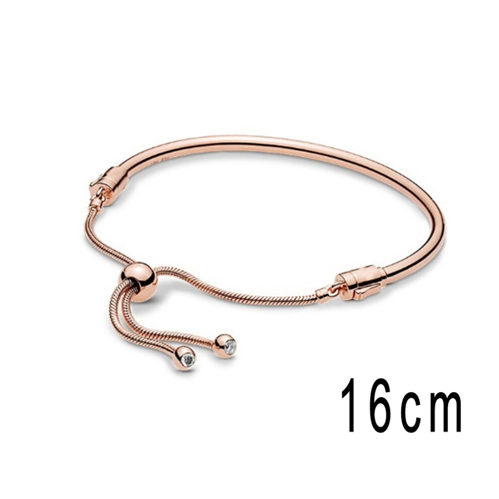 (4) All Have Logo 1:1 Fashion Trend Rose Gold Adjustable Bracelet White Versatile Sisters Romantic Festival Jewelry Gift-image-OPC-PFW9SQB-NEW