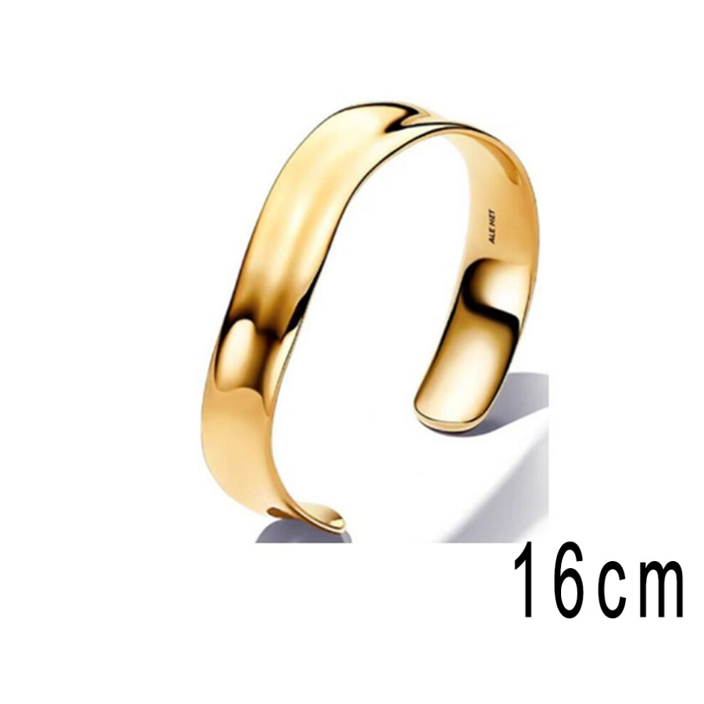 (16) All Have Logo 1:1 New Ring Plated Gold Open Bracelet Fashionable And Versatile Women's Engagement Surprise Gift-image-OPC-PFW9SSH-NEW