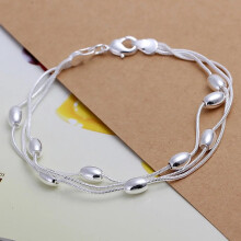 925 Sterling Silver Womens Bracelet Chain Fashion Design