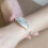 925 Sterling Silver Woman Cuff Bracelet Open Leaf Shaped Adjustable 4