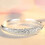 925 Sterling Silver Elegant Peacock Bracelet Bangles for Women 6