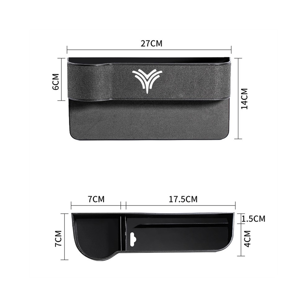 BoîTe de Rangement LatéRale Commande Centrale Voiture Plateau TéLéPhone Portable Multifonction Accessoires IntéRieurs pour SVU 2022 Gris