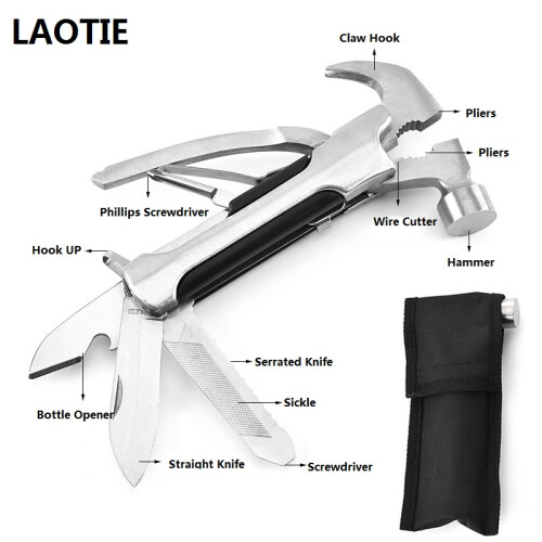LAOTIE 12 In 1 Multi-function Folding Tool Kitchen Bottle Opener Sharp Pocket Multifunctional Tools Saw Knife Cutter Screwdriver Xiaomi 1