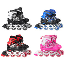 3 Size Adjustable Inline Skates with LED Flashing Wheels Safe&Durable Roller Skates for Adult&Kids Boys Girls Skating with Breathable Mesh Skates