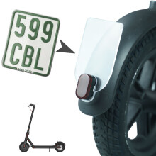 BIKIGHT Shockproof Safety Warning License Plate For Xiaomi M365 Pro Electric Scooter Rear Tail License Plate Fender License Accessories
