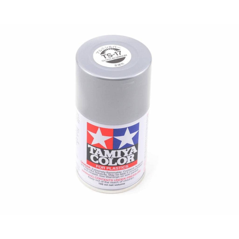 Tamiya 85017 Lacquer Spray Paint  TS-17 Gloss Aluminum - 100ml Spray Can