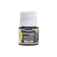 Porzellanfarbe - Pébéo - 150 Glänzendes Anthrazit - Flasche 45ml - Glänzende Farben - Brenntemperatur 150C