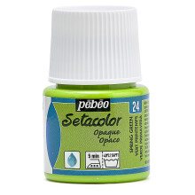 Peinture tissu - PéBéo - Setacolor opaque - Vert printemps - 45 ml - À base d'eau