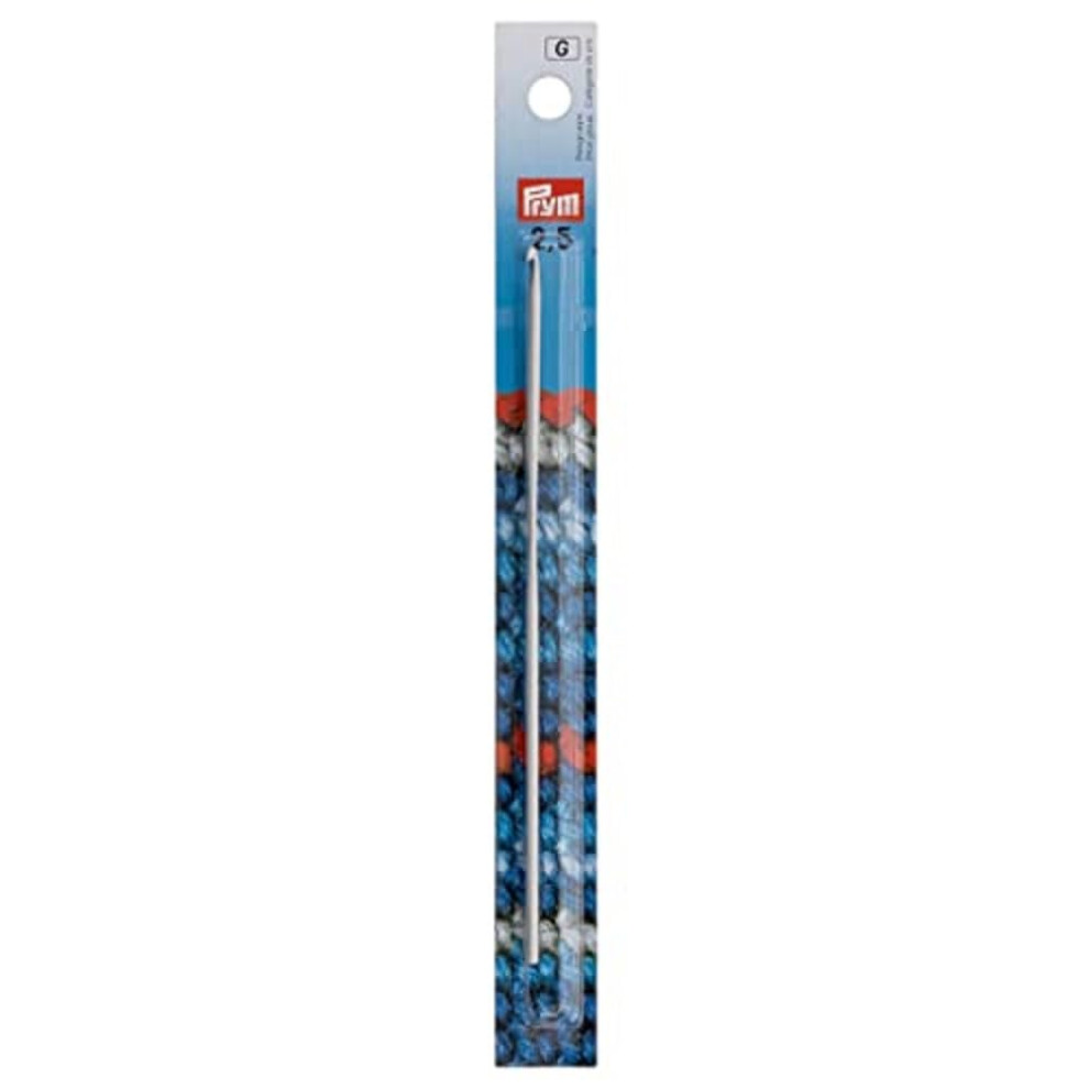 Prym 6""  2.5mm Aluminum Crochet Hook  Silver