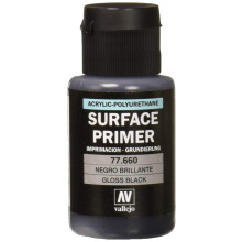 Vallejo Gloss Black Primer 32ml Paint