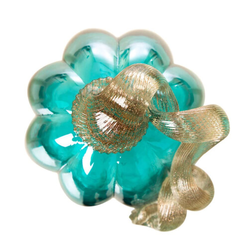 Glitzhome glitzhome Turquoise crackle glass Pumpkin 1