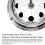 Tabic Handmade Chrome Moon Phase Clock in Solid Brass case - Elegant Full Moon Wall Clock with white dial  Perfect Decorations and Gift 4