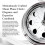 Tabic Handmade Chrome Moon Phase Clock in Solid Brass case - Elegant Full Moon Wall Clock with white dial  Perfect Decorations and Gift 5