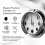 Tabic Handmade Chrome Moon Phase Clock in Solid Brass case - Elegant Full Moon Wall Clock with white dial  Perfect Decorations and Gift 2