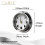 Tabic Handmade Chrome Moon Phase Clock in Solid Brass case - Elegant Full Moon Wall Clock with white dial  Perfect Decorations and Gift 3