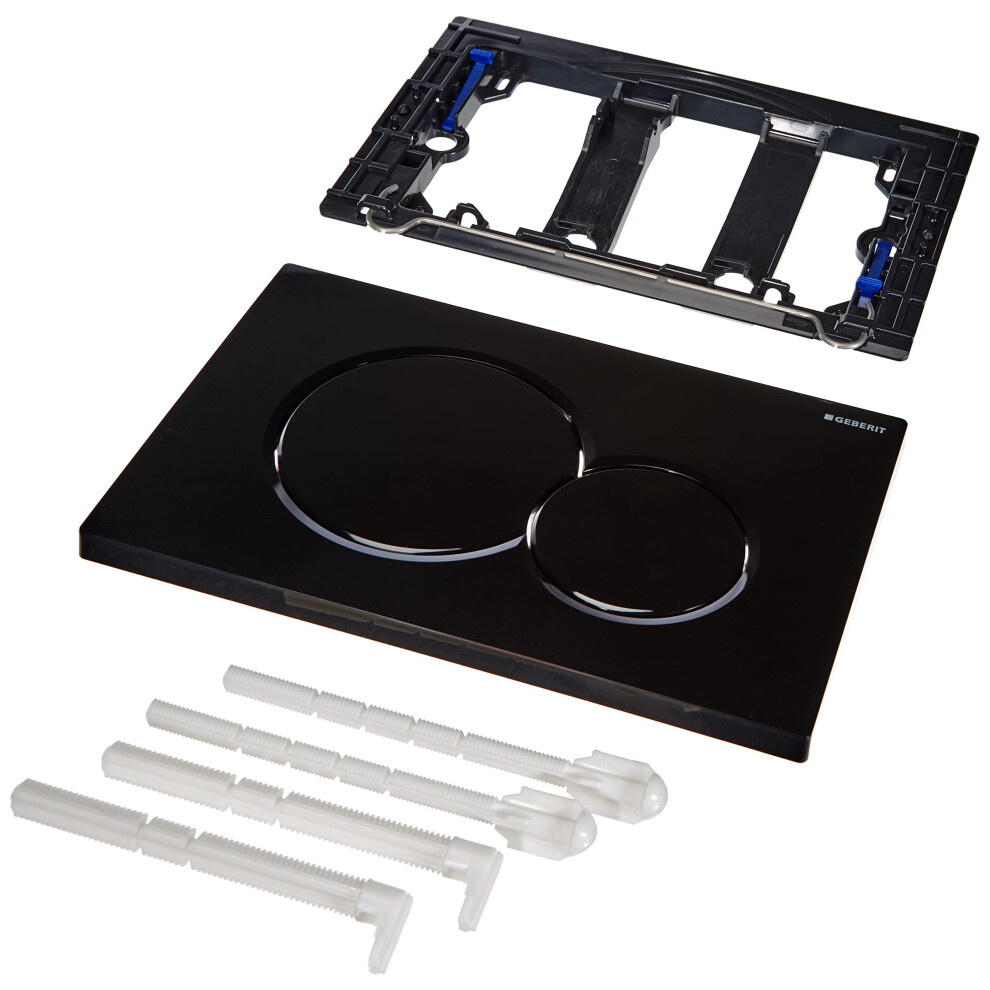 geberit g115770DW5 Sigma 01 Dual Flush 16  8 gPF Actuator Plate Jet Black