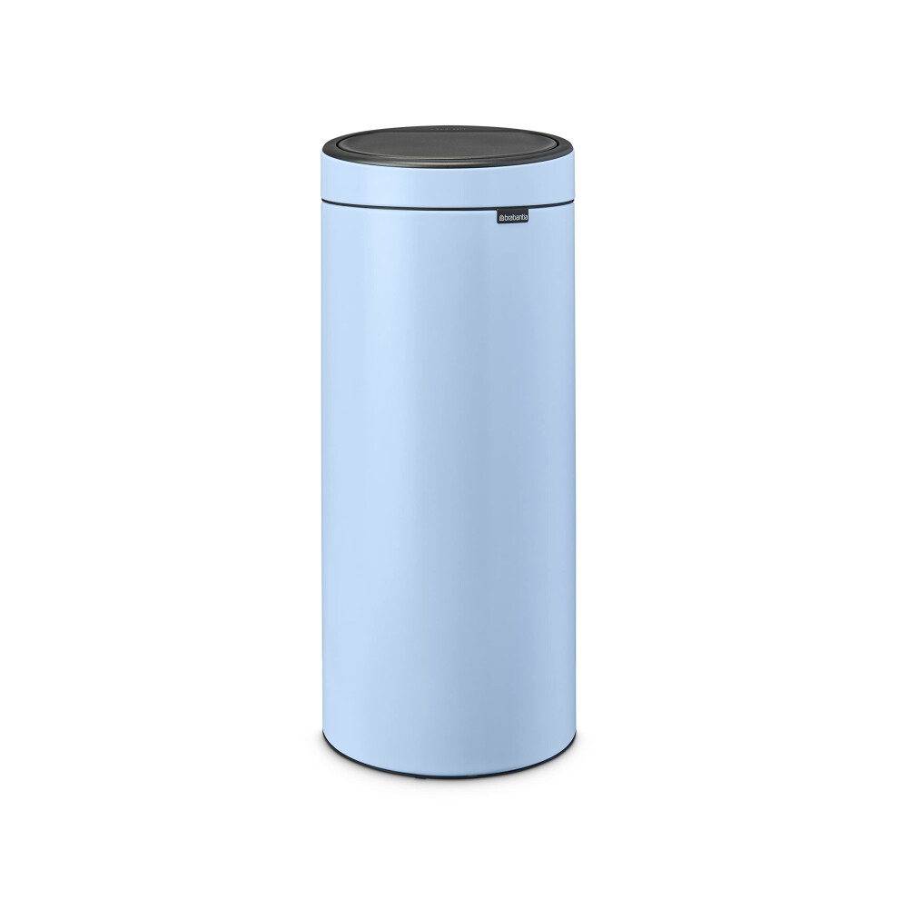 Brabantia 8 Gal Kitchen Touch Trash Can New (Dreamy Blue) Removable Lid  Soft-Touch Open  Garbage Can + Bags