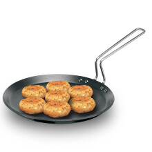 Futura Non-Stick Griddle 10"" With Stainless Steel Handle Black