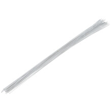 PME Sugarcraft Floral Wires White 24 Gauge 14 Inches Long Pack of 50