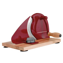 Broodsnijder - Zassenhaus - Classic - Roestvrij staal 18/8 - Dikte-instelling - Rood