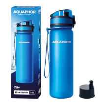 Aquaphor City filterflaske 500 ml, blå