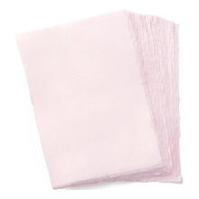 Handmade A6 Pink Mixed Media Paper with Deckle Edge - 4x6"" - 150 GSM -Colored Cold Press Textured Paper made with Recycled Cotton for Invitations Cr