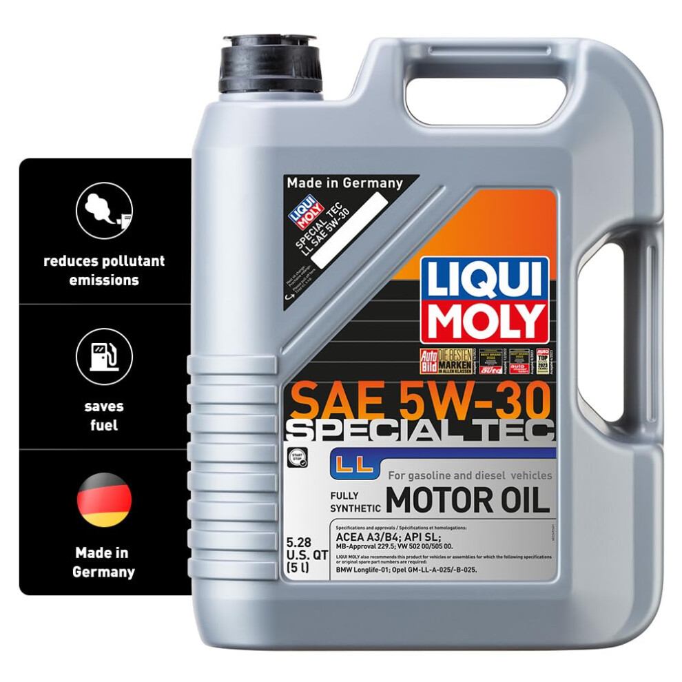 Liqui Moly Special Tec LL SAE 5W-30 | 5 L | Synthesis Technology Motor Oil | SKU: 2249