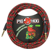 1/4-tommer til 1/4-tommer tartan plaid guitar instrumentkabel 20 fod