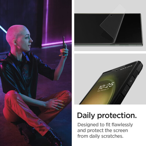 Spigen Spigen NeoFlex Screen Protector Designed for Galaxy S23 Ultra (2023) [2 Pack] - Case Friendly 2