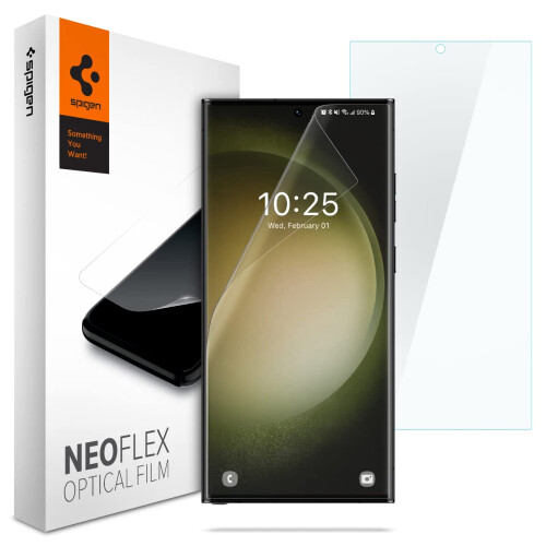 Spigen Spigen NeoFlex Screen Protector Designed for Galaxy S23 Ultra (2023) [2 Pack] - Case Friendly