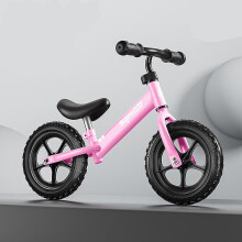 (Pink) Children Balance Bike No Pedal Training Bicycle Toys For 2-6 Years Old Kids Toddlerly