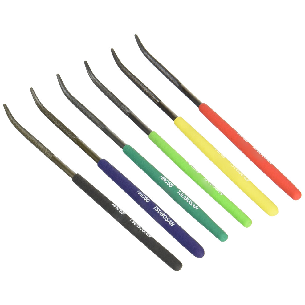 Tsubosan Japan-Hardness Tester Checker File Hrc40-Hrc65 Set Of 6 4518007631012