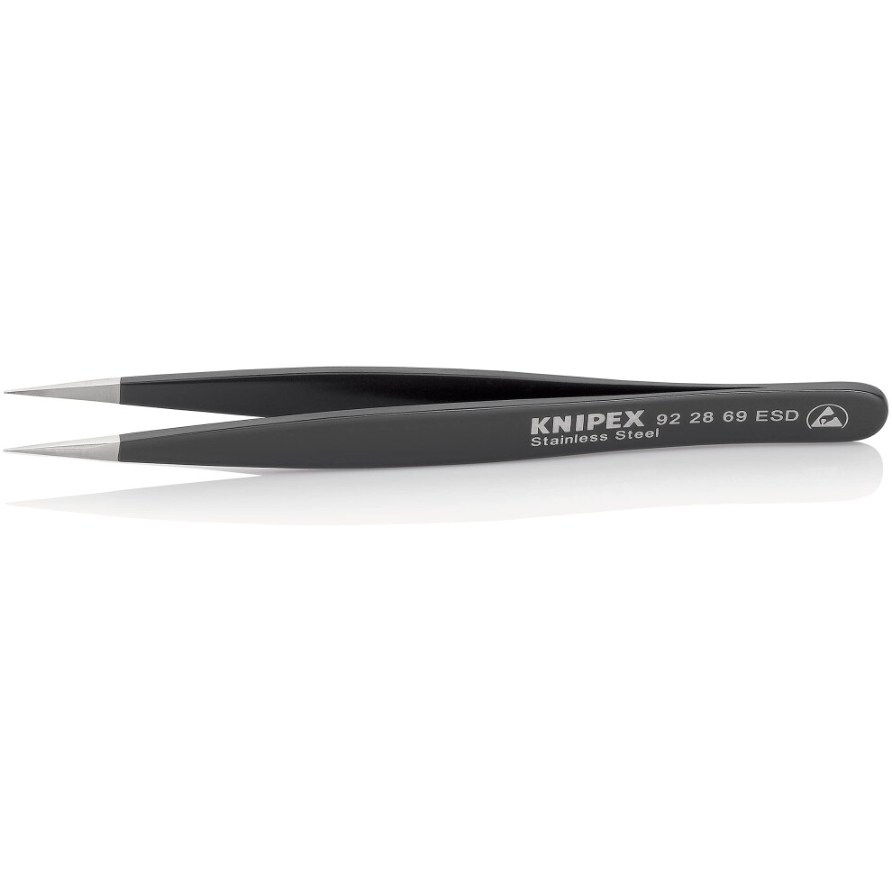 Knipex 92 28 69 ESD Precision Tweezers ESD with strong tip