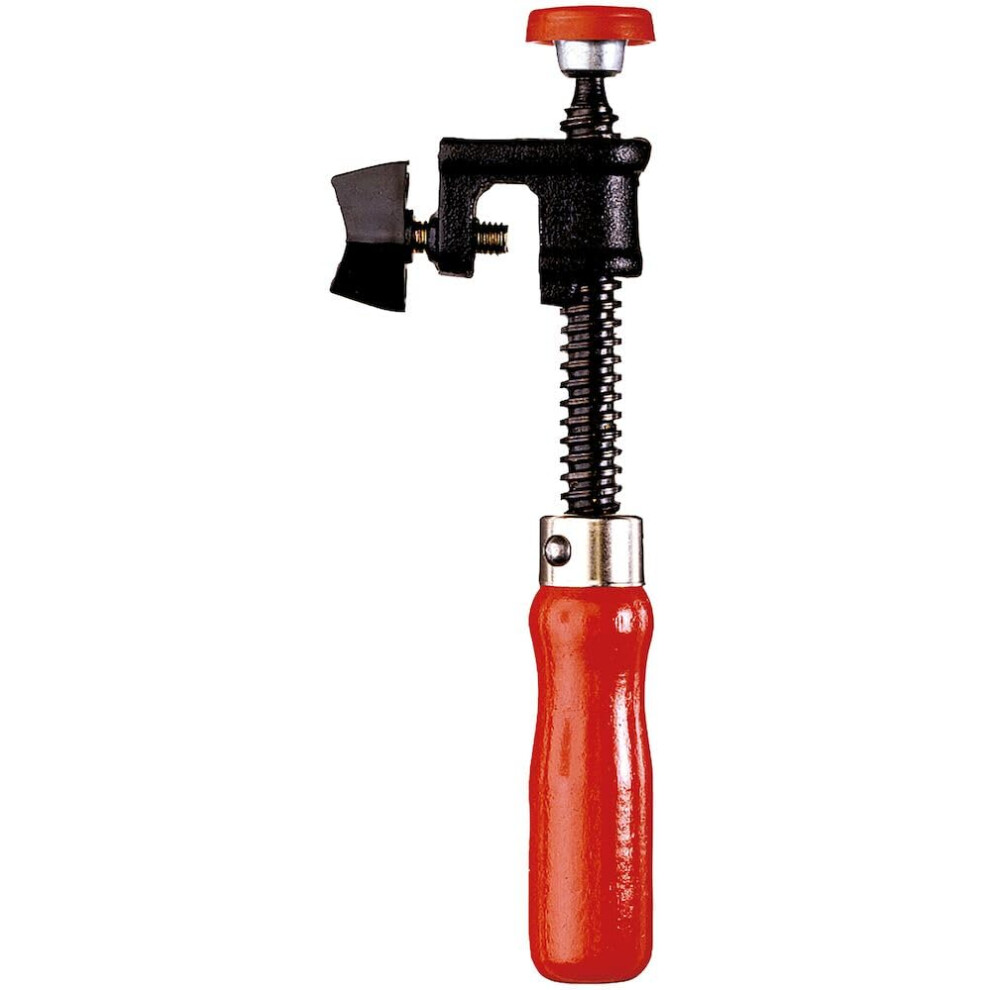 Bessey KT5-1CP Edge clamp with wooden handle  Black/Red/Silver
