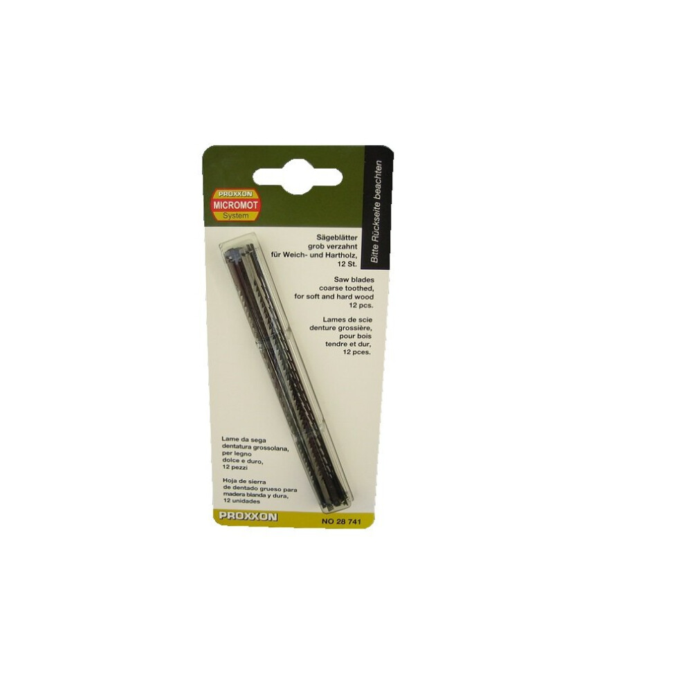 Proxxon 28741 Pin End Scroll Saw Blades Coarse Toothed 4006274287419