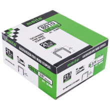 meite 21 Gauge 1/2-Inch Crown by Leg Length 3/8-Inch Galvanized Fine Wire Staples Upholstery Staples for MT8016 Stapler(10 000 Pcs/Box)