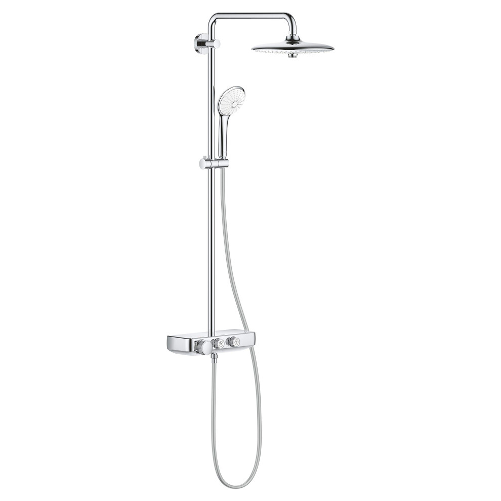 GROHE Euphoria Mono 26509000 SmartControl System 260 | Shower and Shower Systems shower system with Thermostat for Wall Mounting - Chrome