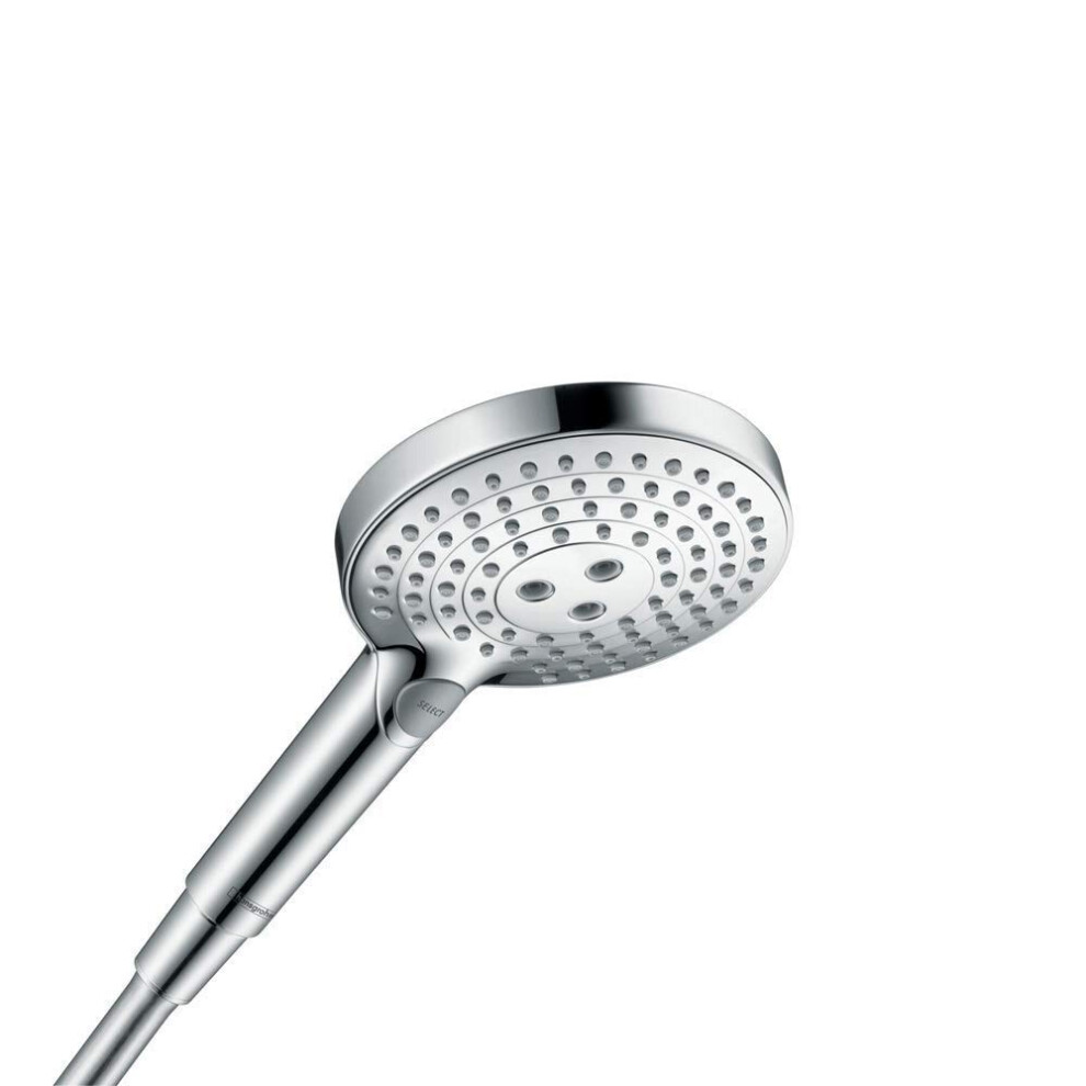 hansgrohe Raindance Select S Easy Install 5-inch Handheld Shower Head Modern 3 -Spray PowderRain  Rain  Whirl 26037001